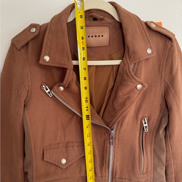 Blank NYC Moto Jacket Women’s Small Brown Biker Zip - Picture 7 of 7